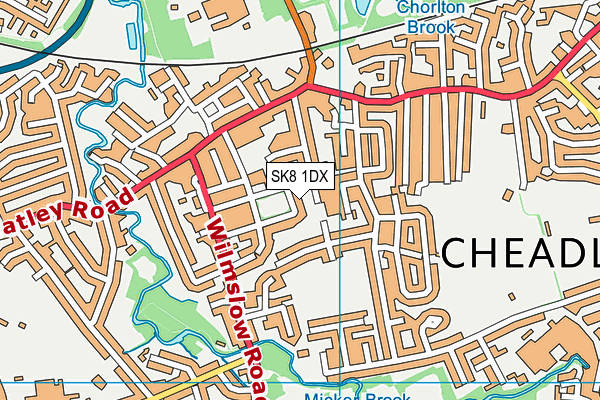 SK8 1DX map - OS VectorMap District (Ordnance Survey) SK8 1DX map - OS VectorMap District (Ordnance Survey)