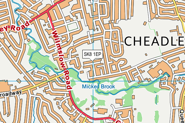 SK8 1EP map - OS VectorMap District (Ordnance Survey) SK8 1EP map - OS VectorMap District (Ordnance Survey)