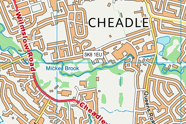 SK8 1EU map - OS VectorMap District (Ordnance Survey) SK8 1EU map - OS VectorMap District (Ordnance Survey)