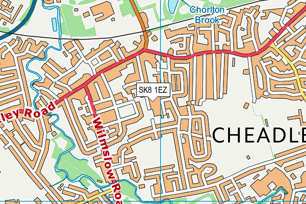 SK8 1EZ map - OS VectorMap District (Ordnance Survey)
