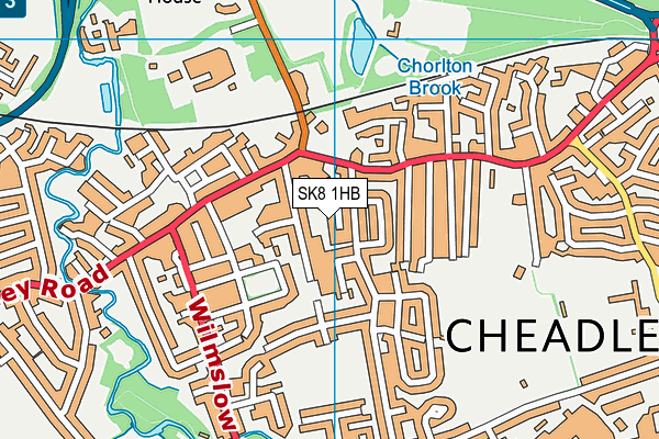 SK8 1HB map - OS VectorMap District (Ordnance Survey) SK8 1HB map - OS VectorMap District (Ordnance Survey)