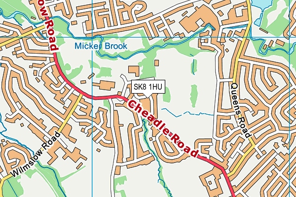 SK8 1HU map - OS VectorMap District (Ordnance Survey)