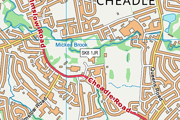 SK8 1JR map - OS VectorMap District (Ordnance Survey)
