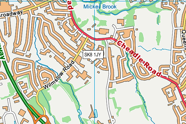 SK8 1JY map - OS VectorMap District (Ordnance Survey)