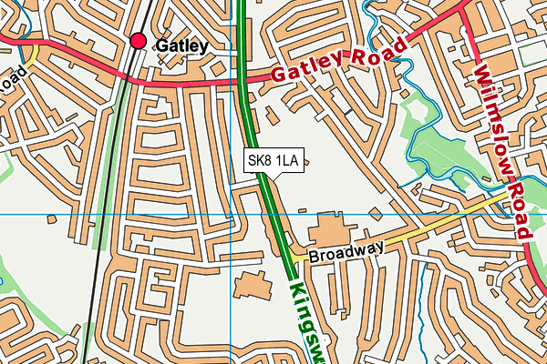 SK8 1LA map - OS VectorMap District (Ordnance Survey) SK8 1LA map - OS VectorMap District (Ordnance Survey)