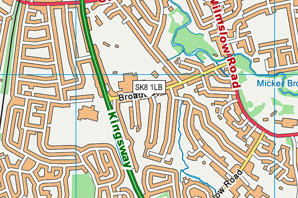 SK8 1LB map - OS VectorMap District (Ordnance Survey) SK8 1LB map - OS VectorMap District (Ordnance Survey)