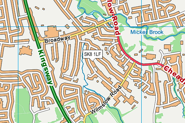 SK8 1LF map - OS VectorMap District (Ordnance Survey) SK8 1LF map - OS VectorMap District (Ordnance Survey)