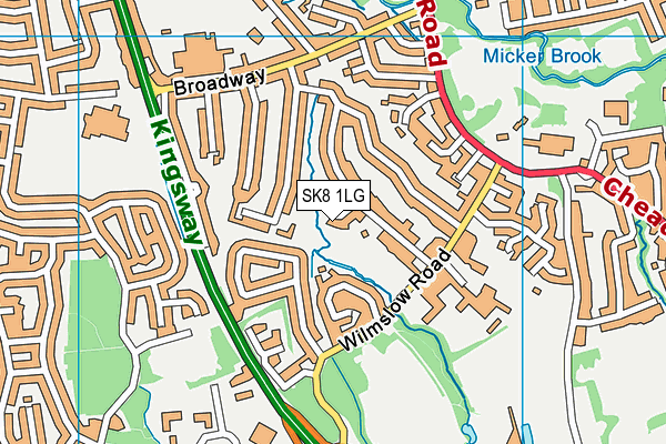 SK8 1LG map - OS VectorMap District (Ordnance Survey) SK8 1LG map - OS VectorMap District (Ordnance Survey)