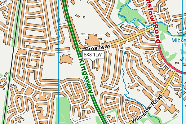 SK8 1LW map - OS VectorMap District (Ordnance Survey)