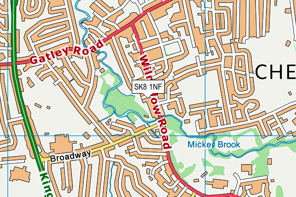 SK8 1NF map - OS VectorMap District (Ordnance Survey) SK8 1NF map - OS VectorMap District (Ordnance Survey)