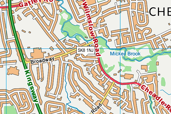 SK8 1NJ map - OS VectorMap District (Ordnance Survey) SK8 1NJ map - OS VectorMap District (Ordnance Survey)