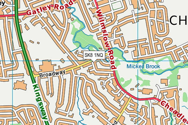 SK8 1NQ map - OS VectorMap District (Ordnance Survey) SK8 1NQ map - OS VectorMap District (Ordnance Survey)