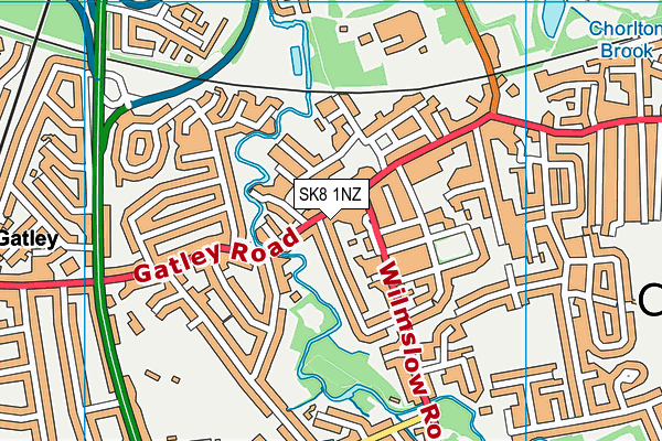 SK8 1NZ map - OS VectorMap District (Ordnance Survey)