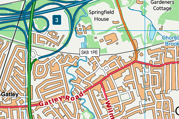 SK8 1PE map - OS VectorMap District (Ordnance Survey) SK8 1PE map - OS VectorMap District (Ordnance Survey)