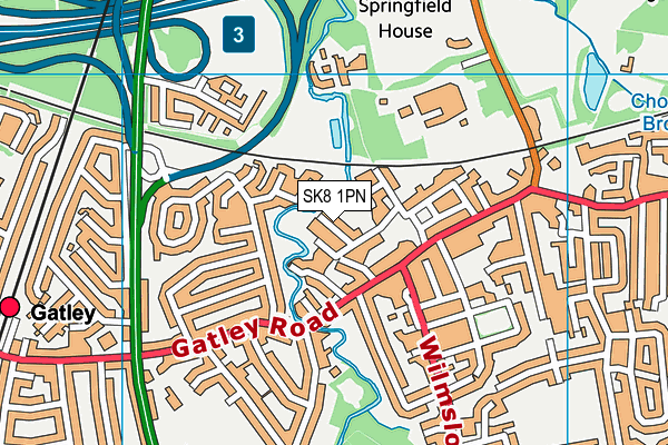 SK8 1PN map - OS VectorMap District (Ordnance Survey) SK8 1PN map - OS VectorMap District (Ordnance Survey)