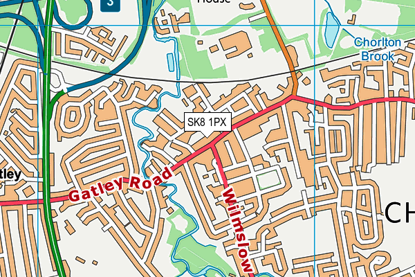 SK8 1PX map - OS VectorMap District (Ordnance Survey) SK8 1PX map - OS VectorMap District (Ordnance Survey)