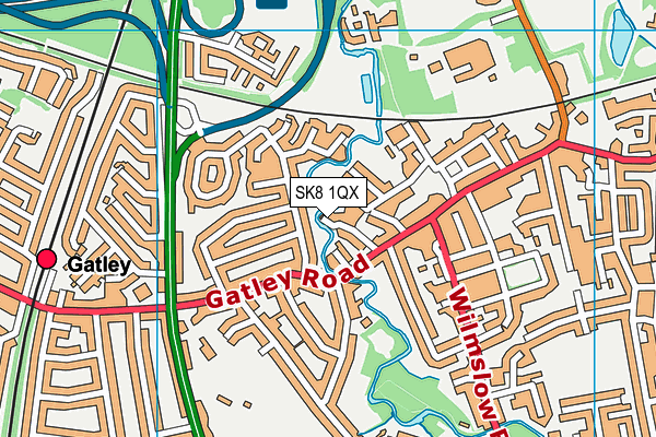 SK8 1QX map - OS VectorMap District (Ordnance Survey) SK8 1QX map - OS VectorMap District (Ordnance Survey)
