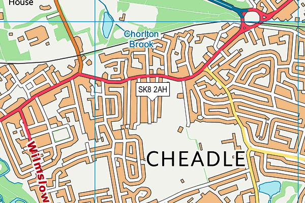 SK8 2AH map - OS VectorMap District (Ordnance Survey) SK8 2AH map - OS VectorMap District (Ordnance Survey)