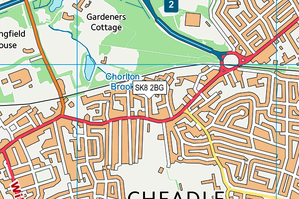 SK8 2BG map - OS VectorMap District (Ordnance Survey) SK8 2BG map - OS VectorMap District (Ordnance Survey)