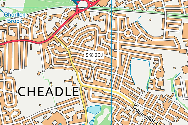 SK8 2DJ map - OS VectorMap District (Ordnance Survey) SK8 2DJ map - OS VectorMap District (Ordnance Survey)