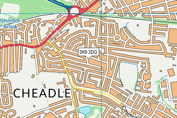 SK8 2DQ map - OS VectorMap District (Ordnance Survey)