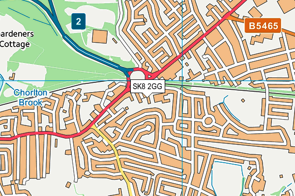 SK8 2GG map - OS VectorMap District (Ordnance Survey) SK8 2GG map - OS VectorMap District (Ordnance Survey)