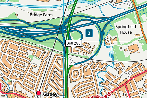 SK8 2GJ map - OS VectorMap District (Ordnance Survey) SK8 2GJ map - OS VectorMap District (Ordnance Survey)