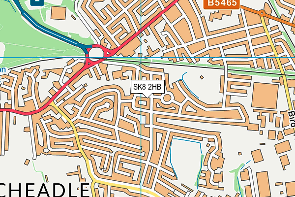 SK8 2HB map - OS VectorMap District (Ordnance Survey)