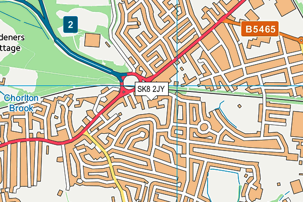 SK8 2JY map - OS VectorMap District (Ordnance Survey) SK8 2JY map - OS VectorMap District (Ordnance Survey)