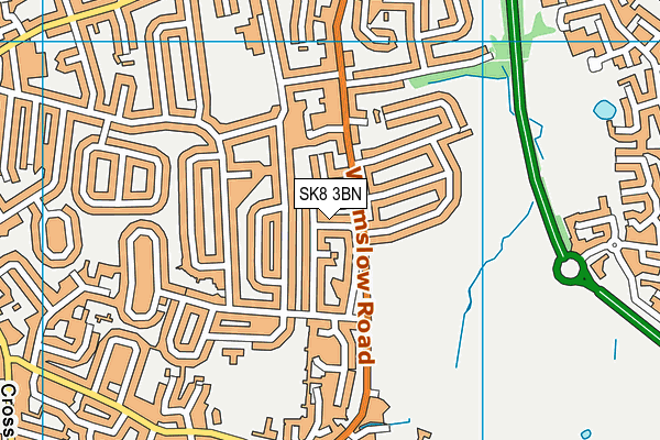 SK8 3BN map - OS VectorMap District (Ordnance Survey) SK8 3BN map - OS VectorMap District (Ordnance Survey)