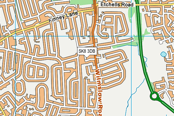 SK8 3DB map - OS VectorMap District (Ordnance Survey) SK8 3DB map - OS VectorMap District (Ordnance Survey)