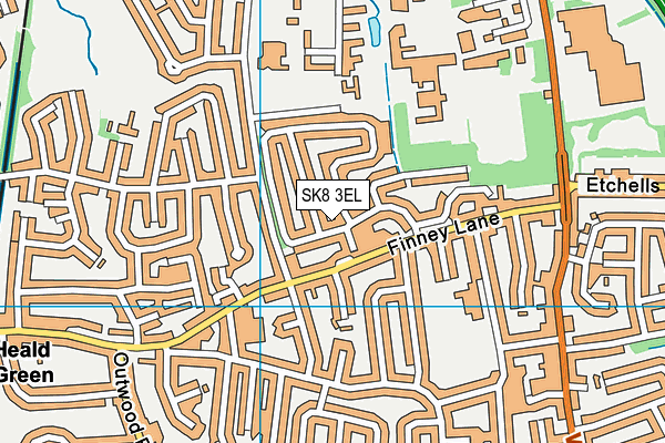 SK8 3EL map - OS VectorMap District (Ordnance Survey) SK8 3EL map - OS VectorMap District (Ordnance Survey)