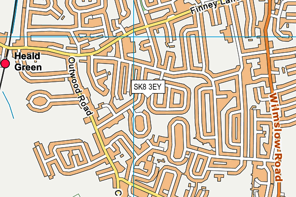SK8 3EY map - OS VectorMap District (Ordnance Survey) SK8 3EY map - OS VectorMap District (Ordnance Survey)