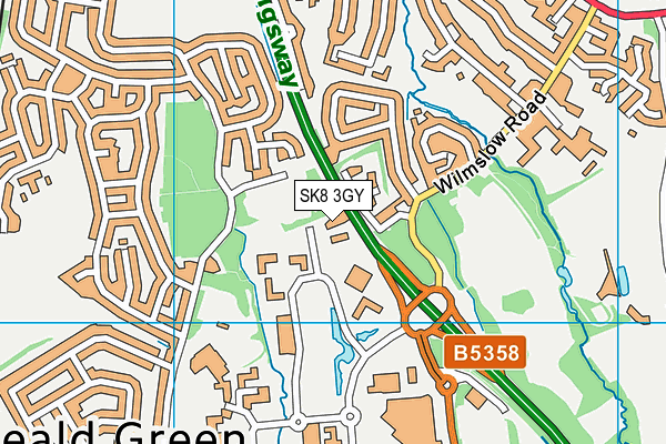 SK8 3GY map - OS VectorMap District (Ordnance Survey) SK8 3GY map - OS VectorMap District (Ordnance Survey)