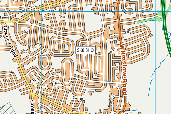 SK8 3HQ map - OS VectorMap District (Ordnance Survey) SK8 3HQ map - OS VectorMap District (Ordnance Survey)
