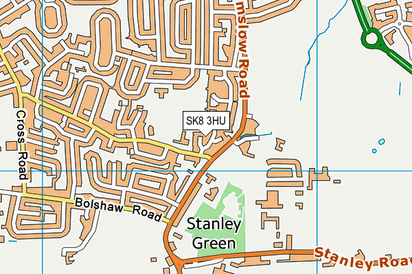 SK8 3HU map - OS VectorMap District (Ordnance Survey) SK8 3HU map - OS VectorMap District (Ordnance Survey)