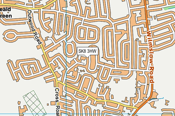 SK8 3HW map - OS VectorMap District (Ordnance Survey) SK8 3HW map - OS VectorMap District (Ordnance Survey)