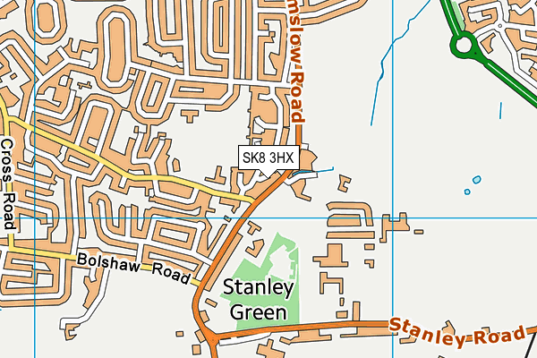 SK8 3HX map - OS VectorMap District (Ordnance Survey) SK8 3HX map - OS VectorMap District (Ordnance Survey)