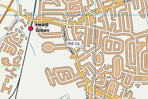 SK8 3JL map - OS VectorMap District (Ordnance Survey)