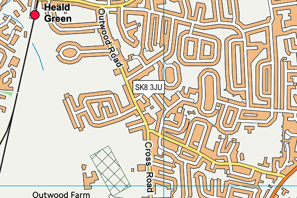 SK8 3JU map - OS VectorMap District (Ordnance Survey) SK8 3JU map - OS VectorMap District (Ordnance Survey)