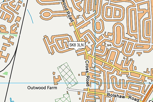 SK8 3LN map - OS VectorMap District (Ordnance Survey)