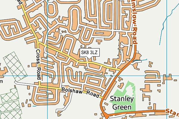 SK8 3LZ map - OS VectorMap District (Ordnance Survey) SK8 3LZ map - OS VectorMap District (Ordnance Survey)