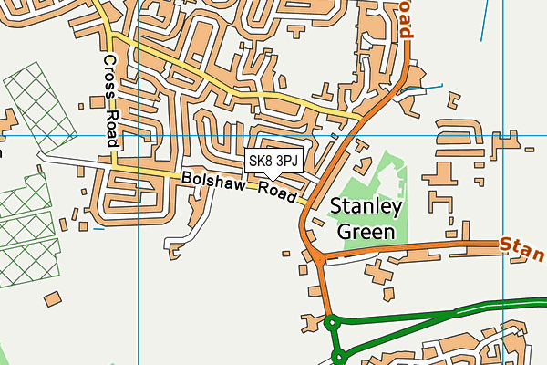 SK8 3PJ map - OS VectorMap District (Ordnance Survey) SK8 3PJ map - OS VectorMap District (Ordnance Survey)