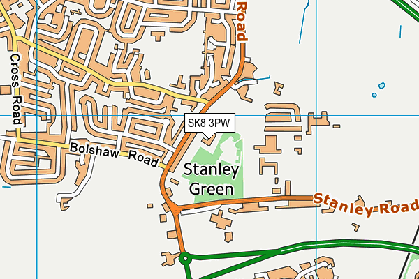 SK8 3PW map - OS VectorMap District (Ordnance Survey) SK8 3PW map - OS VectorMap District (Ordnance Survey)