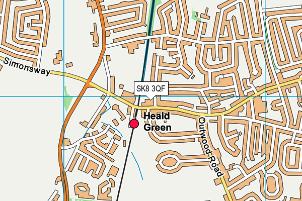 SK8 3QF map - OS VectorMap District (Ordnance Survey) SK8 3QF map - OS VectorMap District (Ordnance Survey)