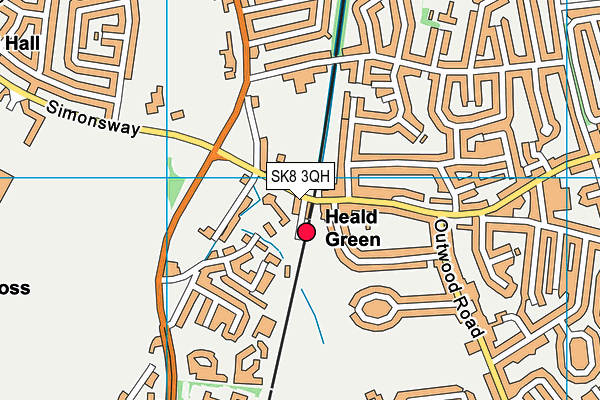 SK8 3QH map - OS VectorMap District (Ordnance Survey) SK8 3QH map - OS VectorMap District (Ordnance Survey)