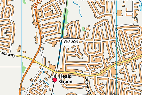 SK8 3QN map - OS VectorMap District (Ordnance Survey) SK8 3QN map - OS VectorMap District (Ordnance Survey)