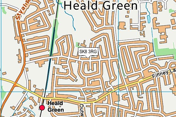 SK8 3RG map - OS VectorMap District (Ordnance Survey)