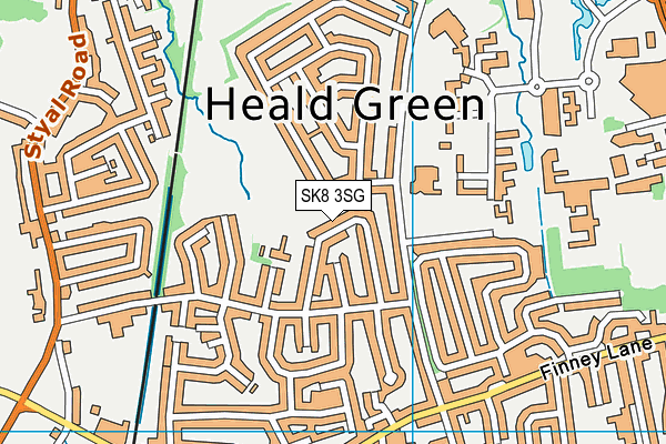 SK8 3SG map - OS VectorMap District (Ordnance Survey) SK8 3SG map - OS VectorMap District (Ordnance Survey)