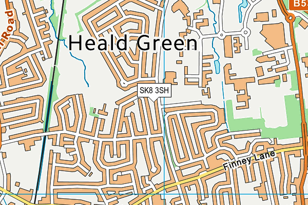 SK8 3SH map - OS VectorMap District (Ordnance Survey) SK8 3SH map - OS VectorMap District (Ordnance Survey)
